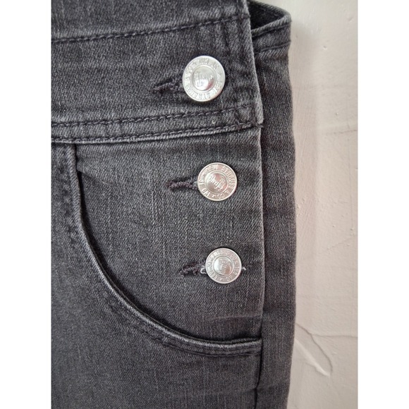Levis Silver Tab Overalls Kids Youth Girls Size 12 Reg Denim Bibs Gray Stretch - Picture 6 of 9